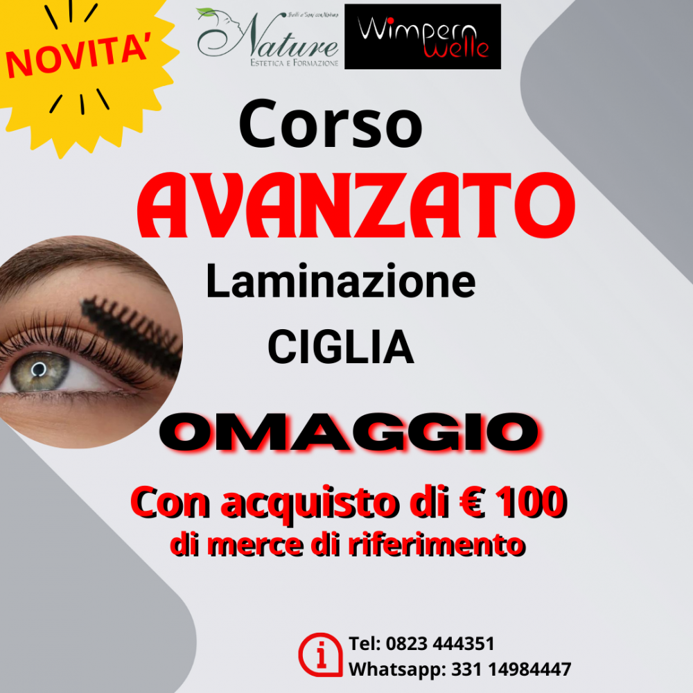 Corso Avanzato Laminazione Ciglia